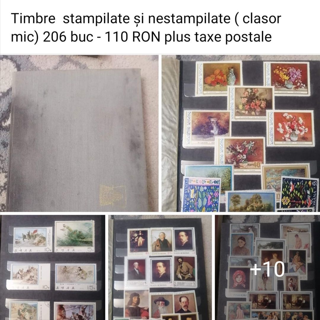 Timbre vechi stampilate și nestampilate