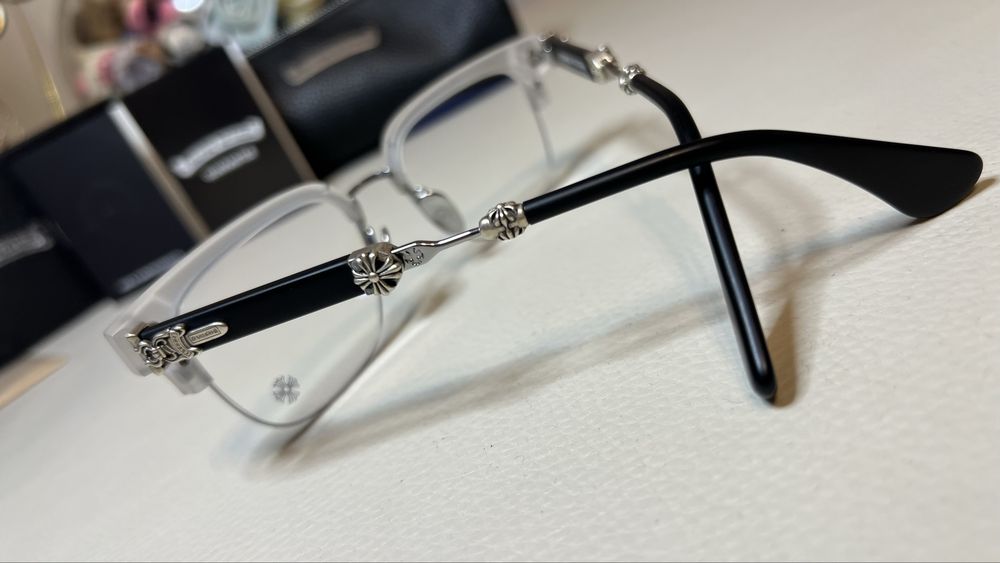 Chrome Hearts Evagilist 925 argin pur rame de ochelari noi