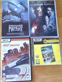DVD- диски с фильмами и играми
