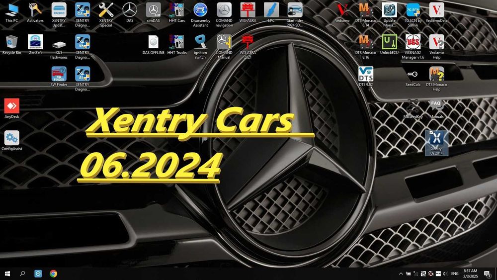 Star C4 DoIP + Dell 3400 + SSD 512 Xentry 06.2024 DAS Vediamo DTS