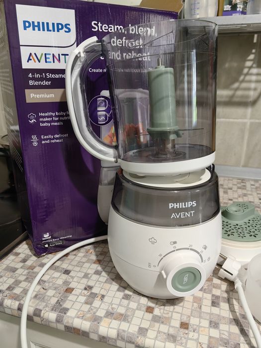 Philips Avent 4 in 1 steamer blender in garantie