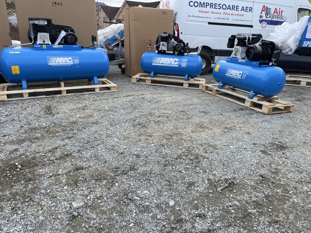 Compresor aer 500l ABAC 5,5Hp/4Kw 11bar NOU 2025