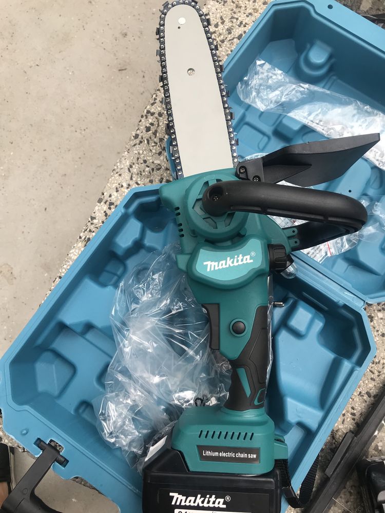 Акумулаторна резачка Makita 24V 6ah кастрачка с резервоар за масло