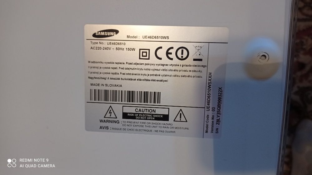 Benzi/baghete leduri complete pentru TV 3D Samsung UE46D6510