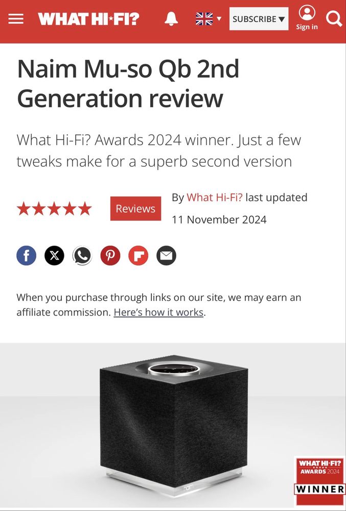 Naim Mu-so Qb 2nd Generation (В гаранция)