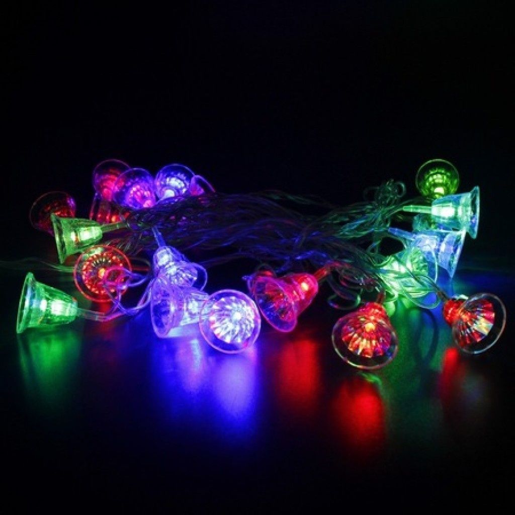 Многоцветни коледни LED лампички