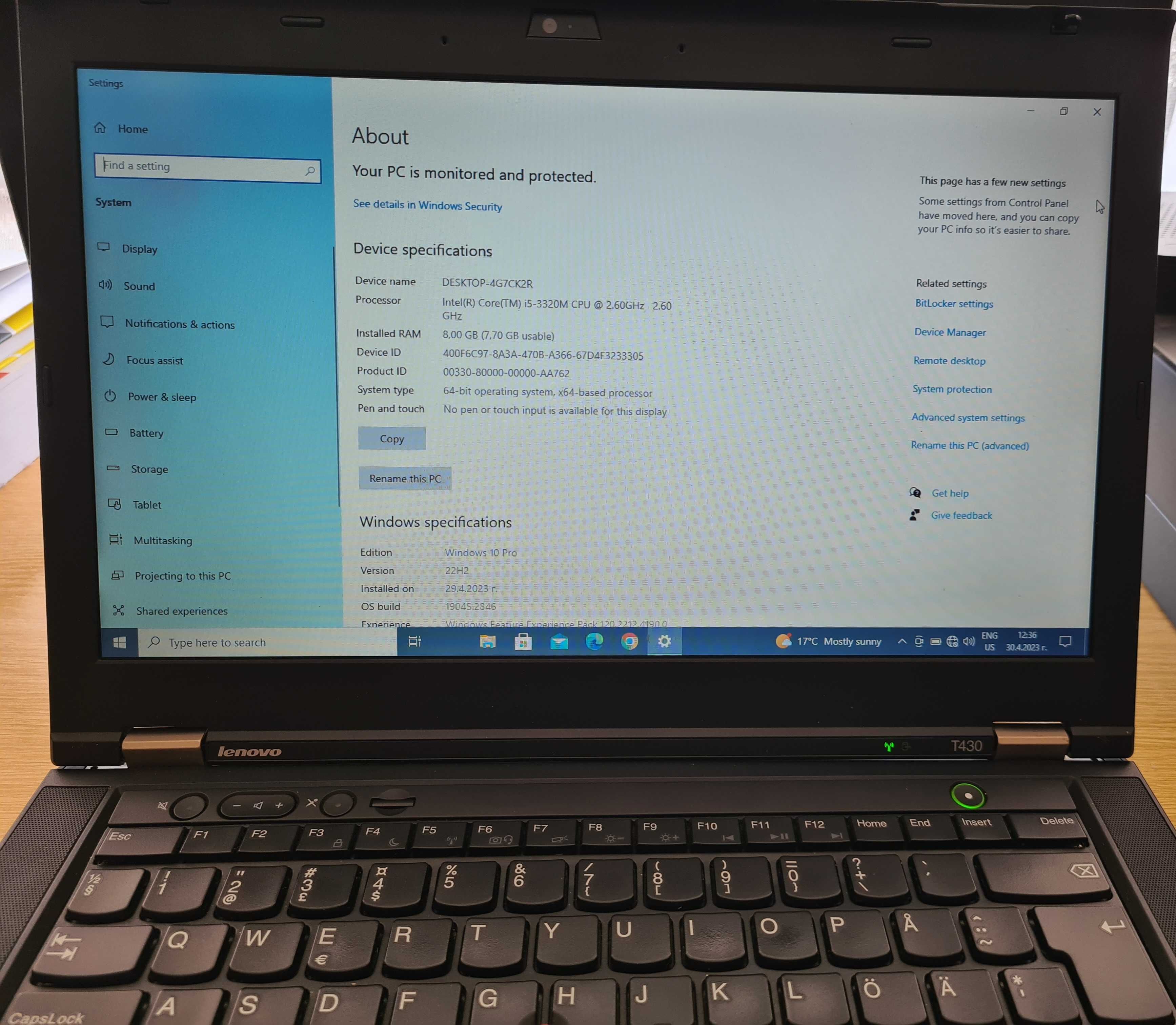 Lenovo ThinkPad T430