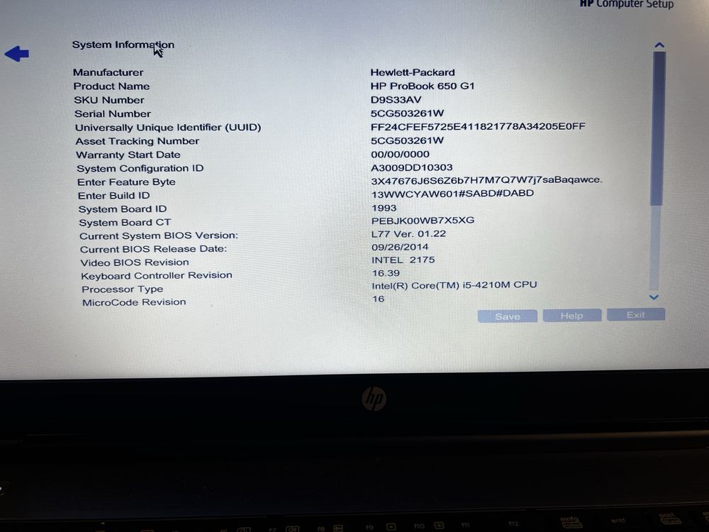 Лаптоп HP ProBook 650 G1