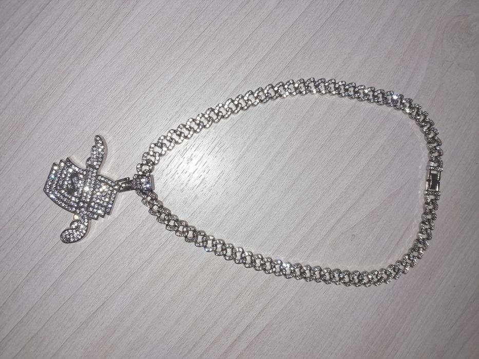 Фианитовая цепь с подвеской