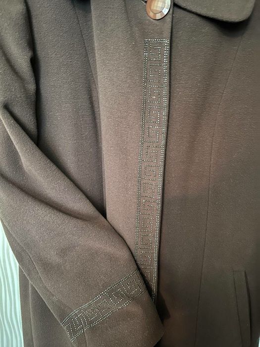 Пальто с мехом песца Турция