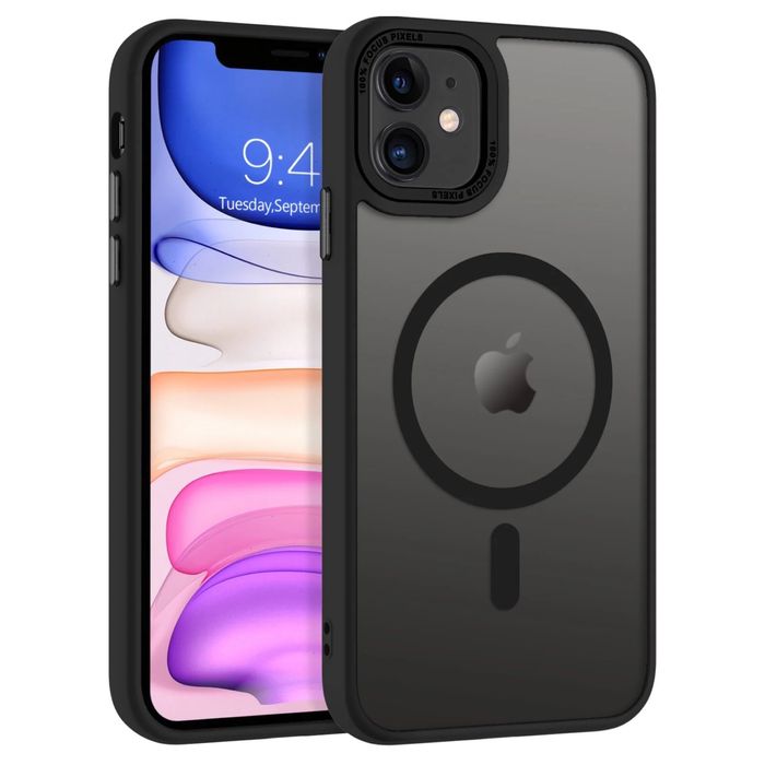 Iphone 11 Case калъф черен, без зично зареждане, протектор на камерите