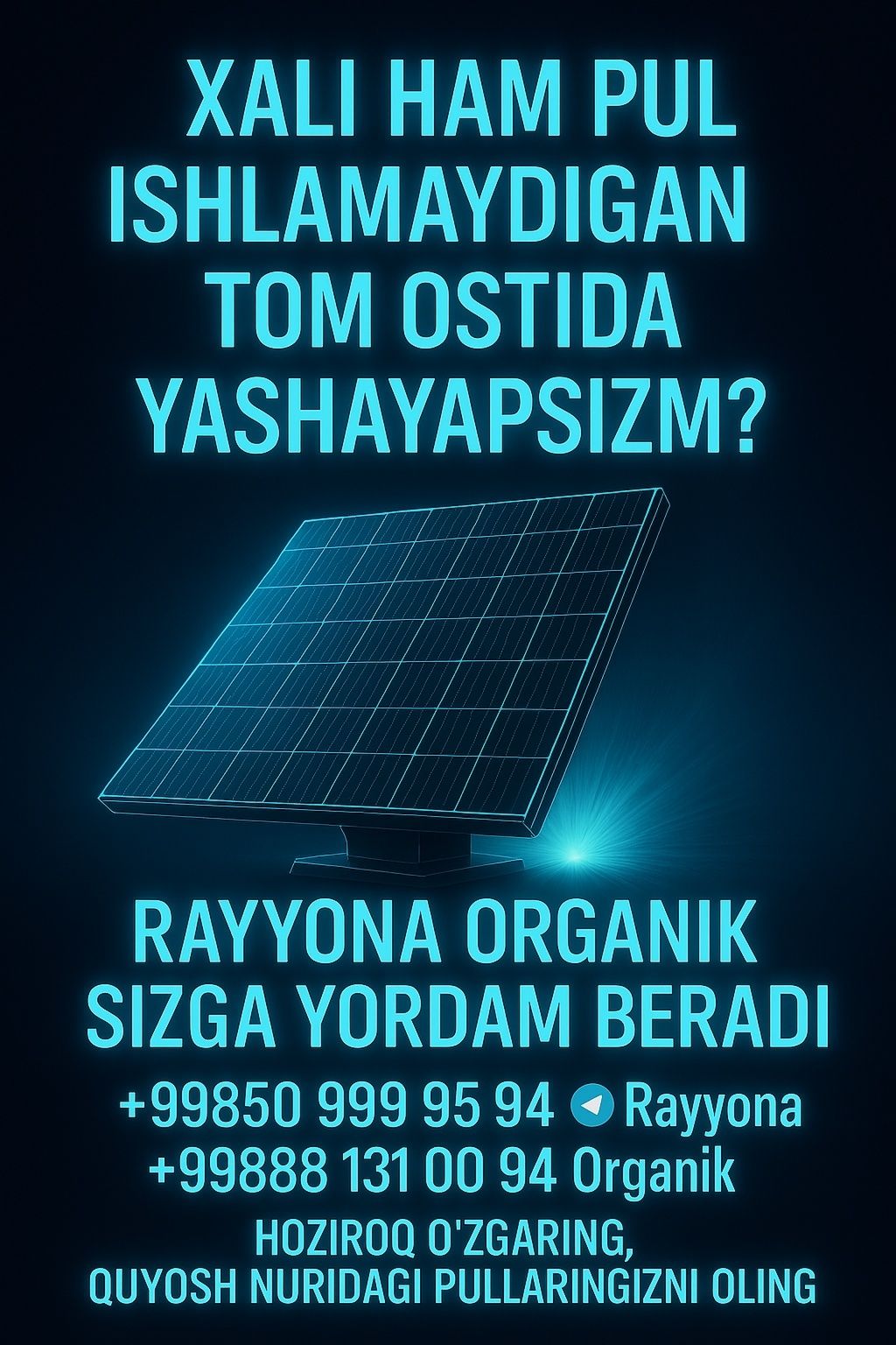 Quyosh Panellari o'rnatish