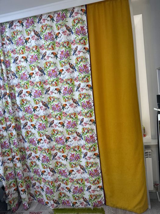 Шторы качественная красивая ткань яркая