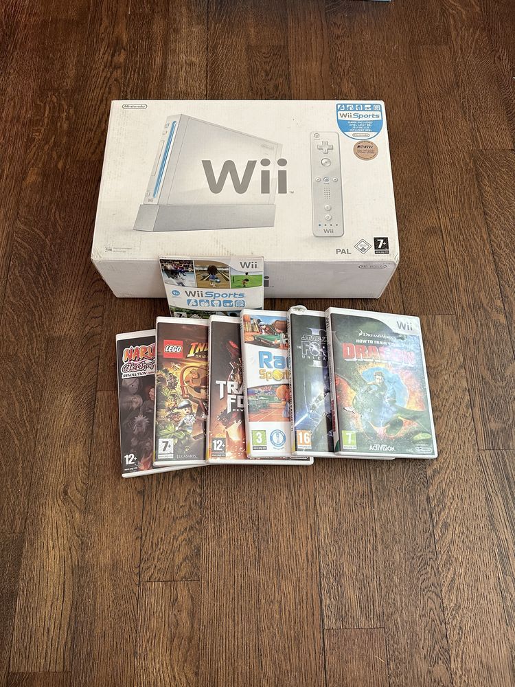 Nintendo wii + 5 игри