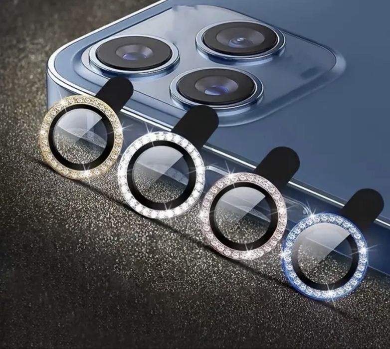 Protectie/ cover/ inel metalic camera iPhone diverse modele