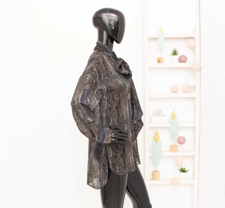 Massimo Dutti дамска блуза змийски принт вискоза 36 S