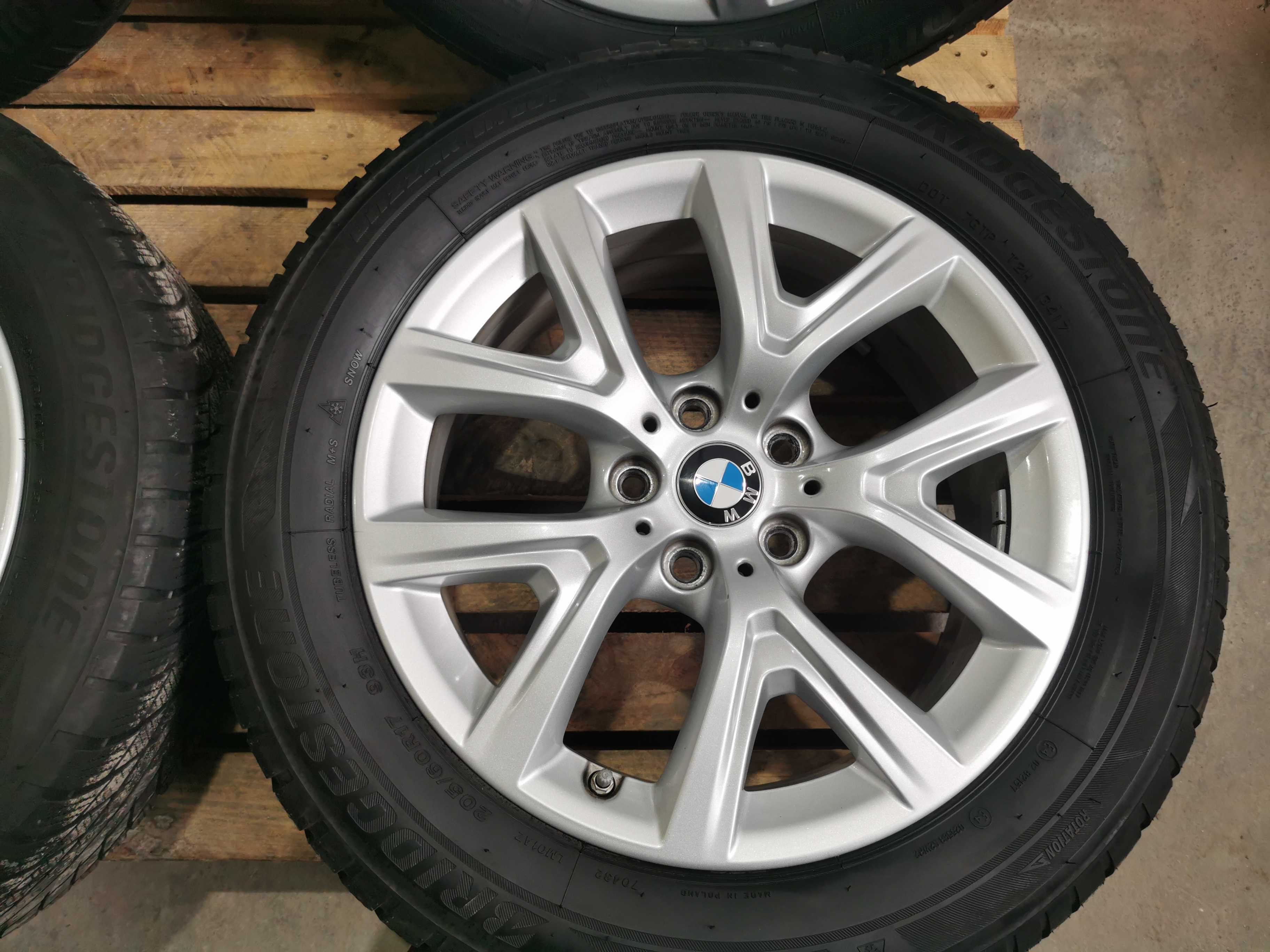 Jante Originale BMW X1/X2 R 17 cu anvelope de iarna