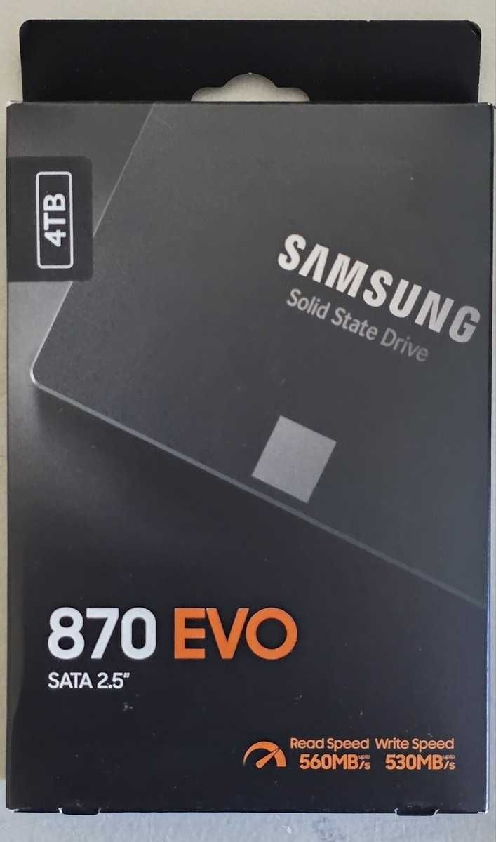 SSD Samsung, 870 EVO, 4TB, 2.5", SATA III