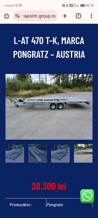 Platformă auto pongratz