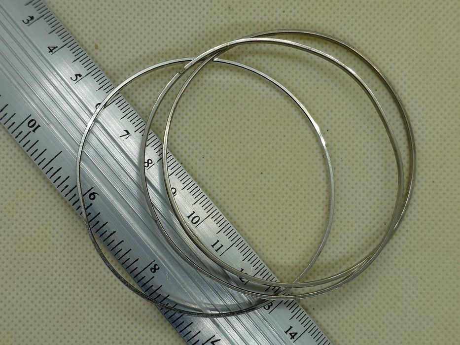 Set 3 bratari argint cu email rosu galben albastru