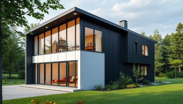 Case pe structura metalica învelite