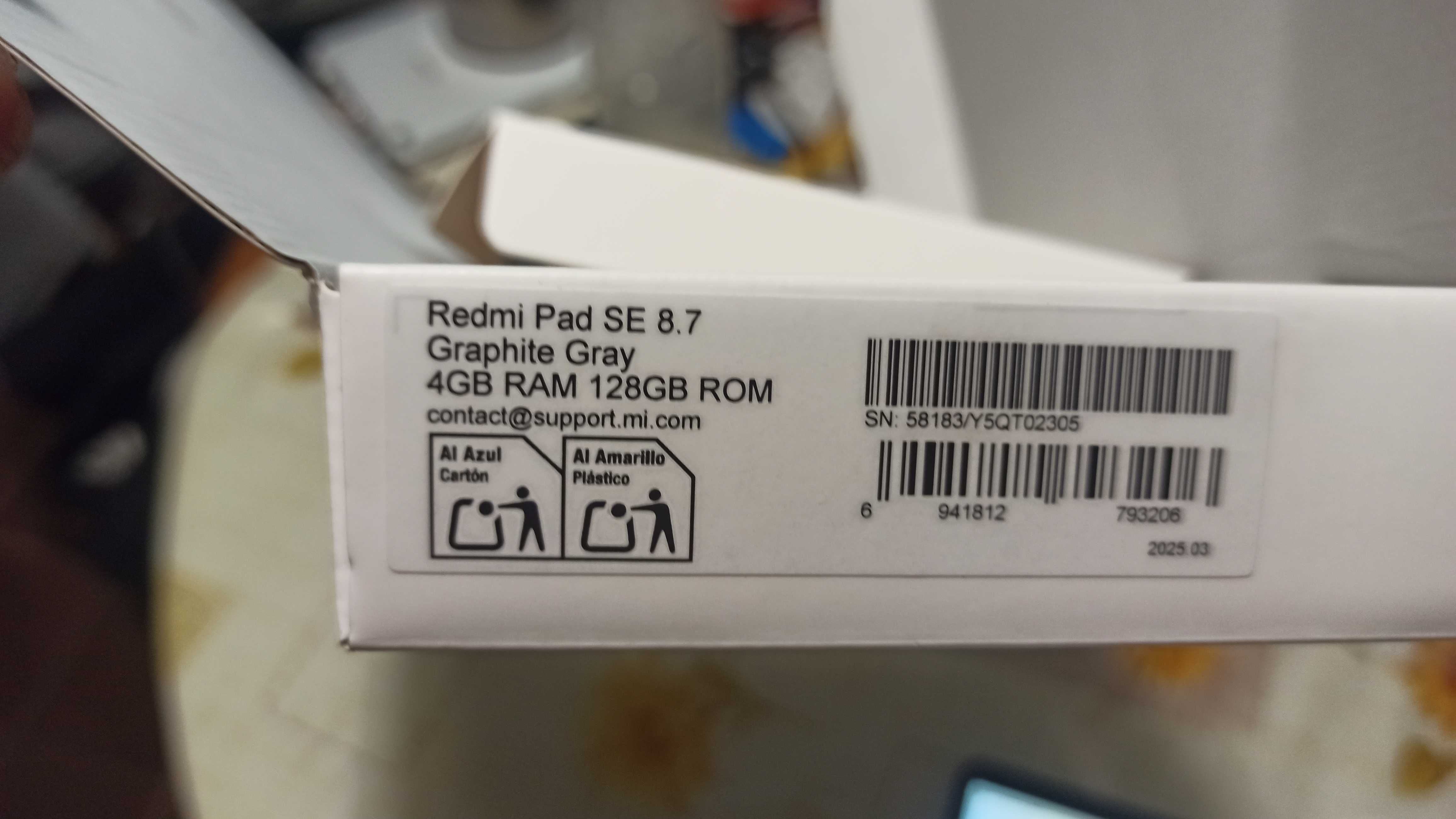 XIAOMI redmi PAD SE 8.7 сив