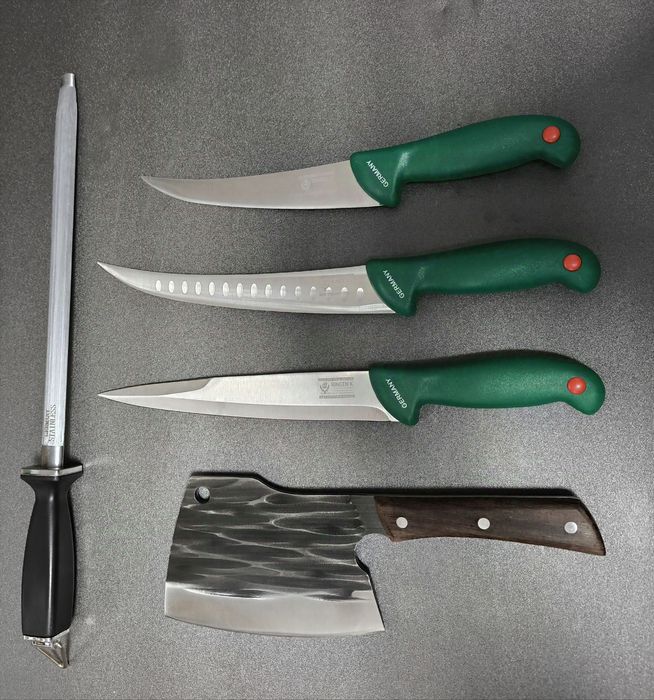 SET Cutite Macelarie 5 piese Germany Green