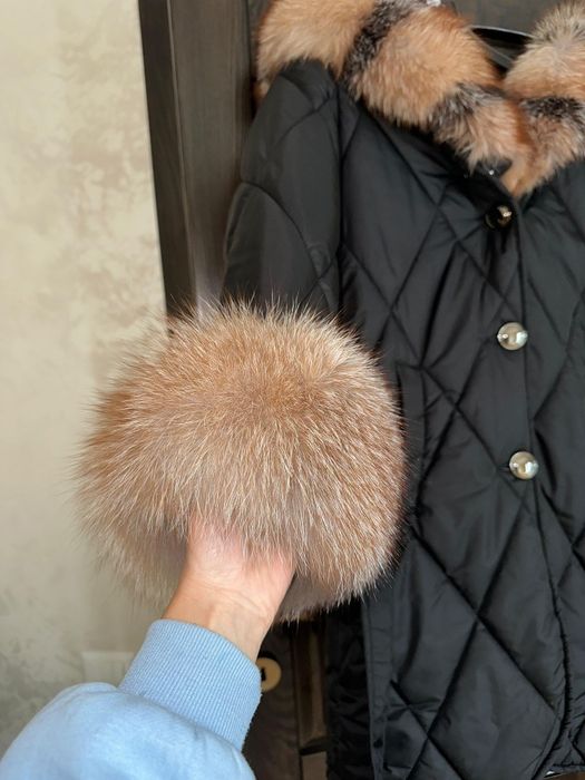 Geaca parka cu blana naturala de vulpe