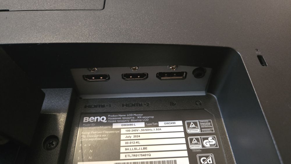 BenQ GW2490 FHD Eye-Care 100 Hz