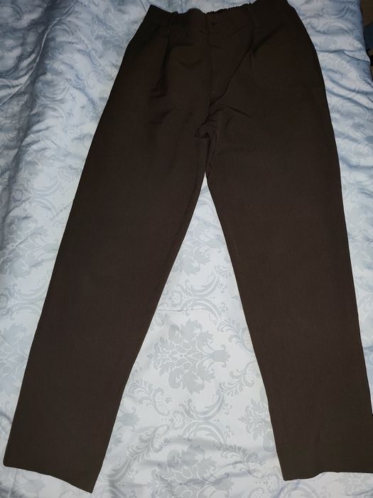 Син / сив / кафяв / зелен дълъг официален панталон