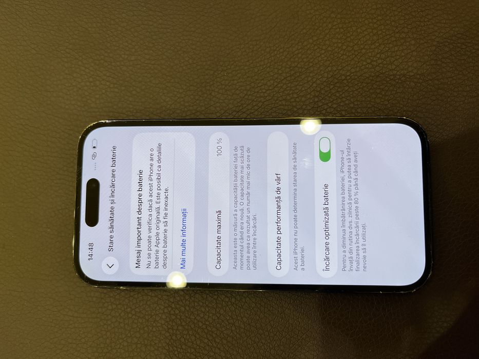 Iphone 14 Pro baterie 100%