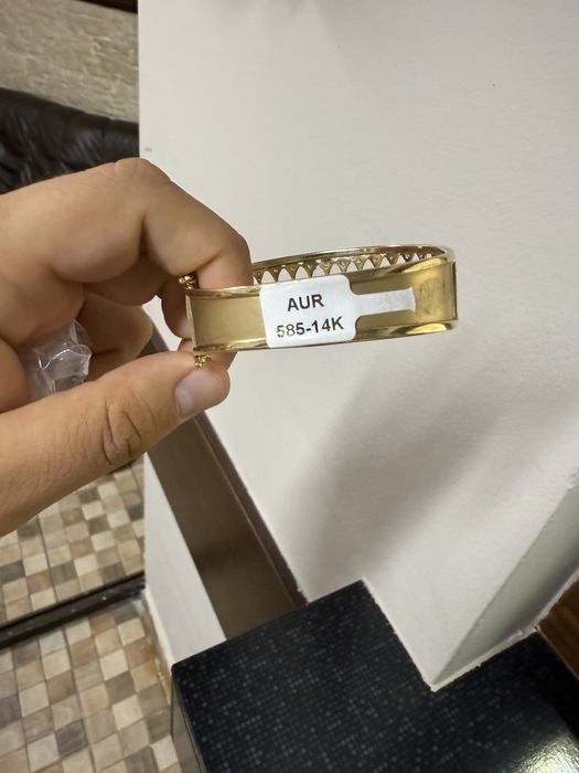 Brățara aur 14 k doua culori NOUA Italia 27,77 grame