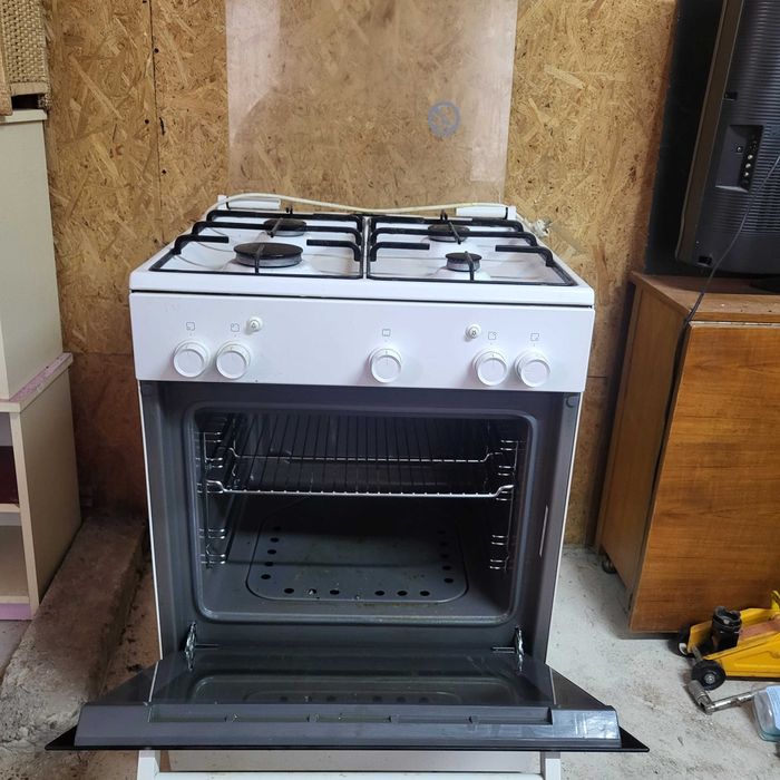 Aragaz Bosch HGG223120P, Gaz, Aprindere electrica plita/cuptor, Alb