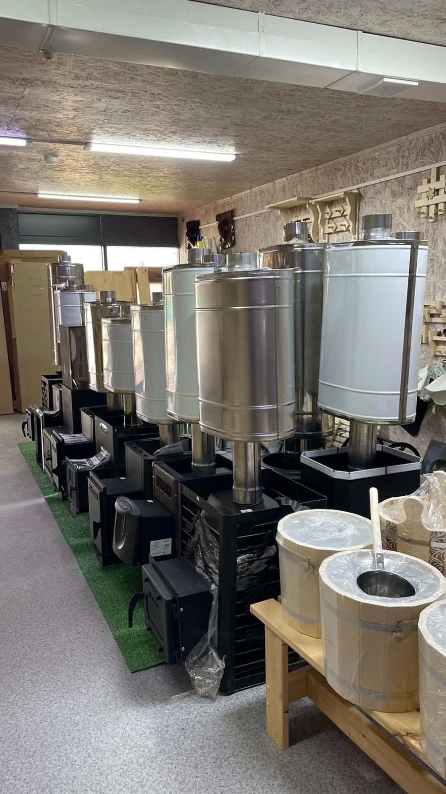 Печь для Бани на твердом топливе и на газу