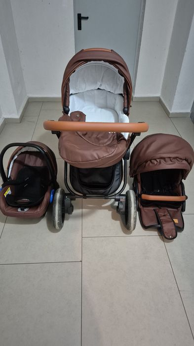 Carucior 3 in 1 Krausman Topaz Lux maro