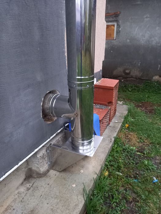 Coş de fum Centrală Peleți Inox 6 m