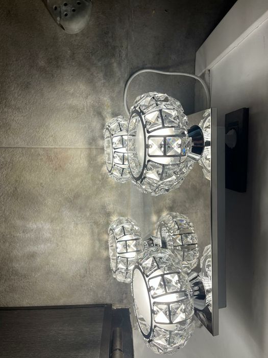 Lustra 4 leduri- cristal