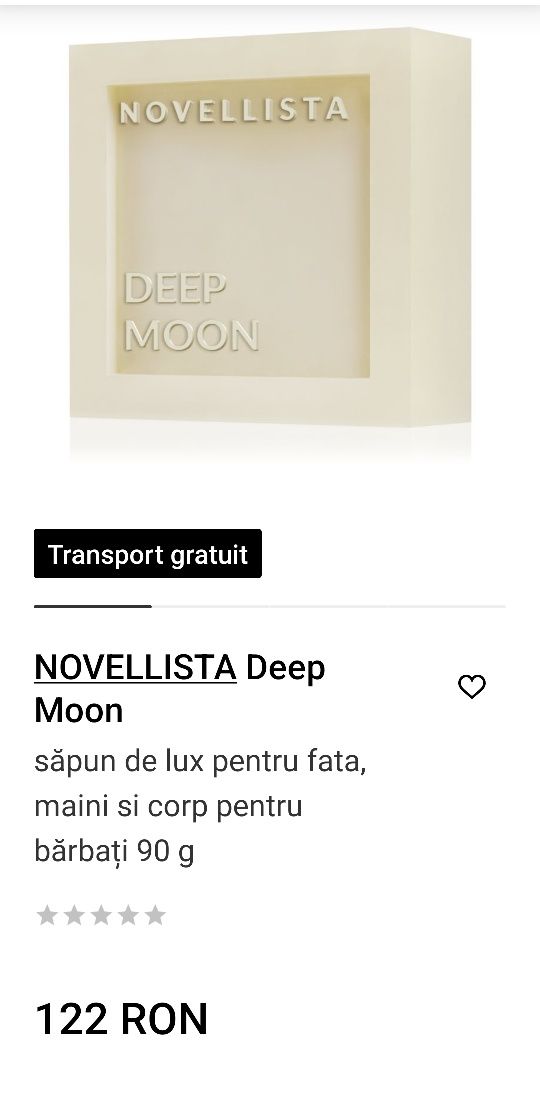 Novelista Deep Moon - apă de parfum +săpun