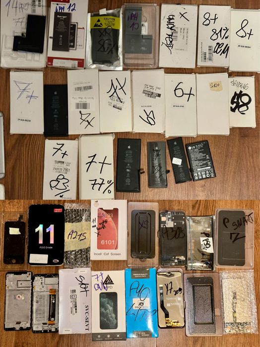 Lot de piese / huse / carcase / display uri Iphone Samsung Huawei