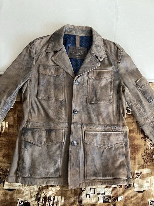 Geaca de piele Massimo Dutti