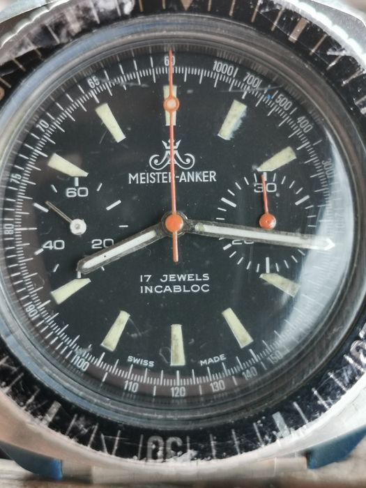 Ceas vintage Meister Anker chronograph valjoux 7733