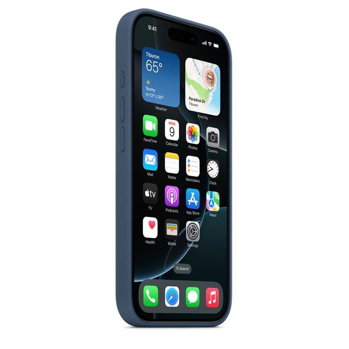 Husa iPhone 16 Pro Max Apple MagSafe Silicon Denim