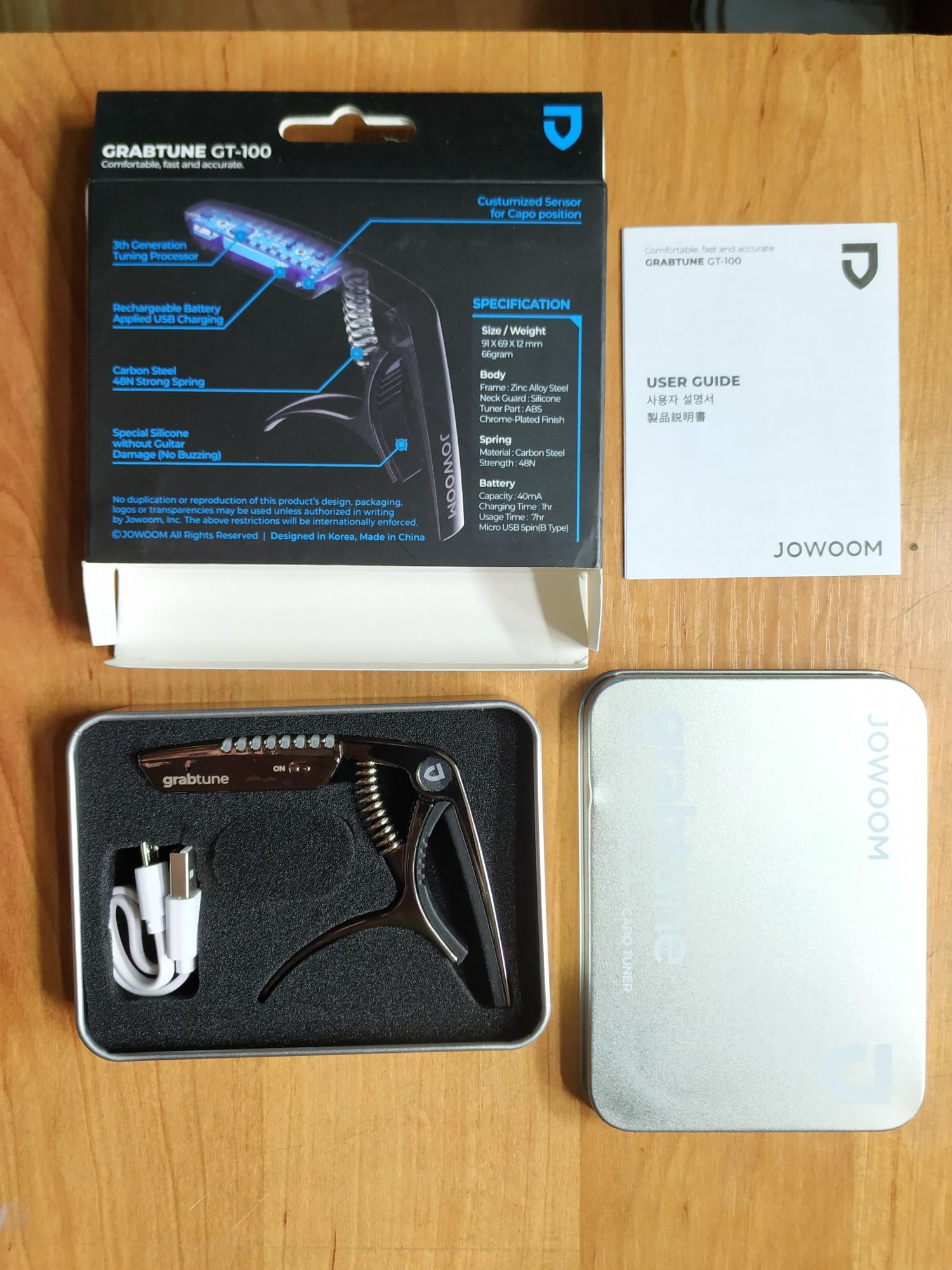 Продам Jowoom Grabtune GT-100 (Каподастр с тюнером)