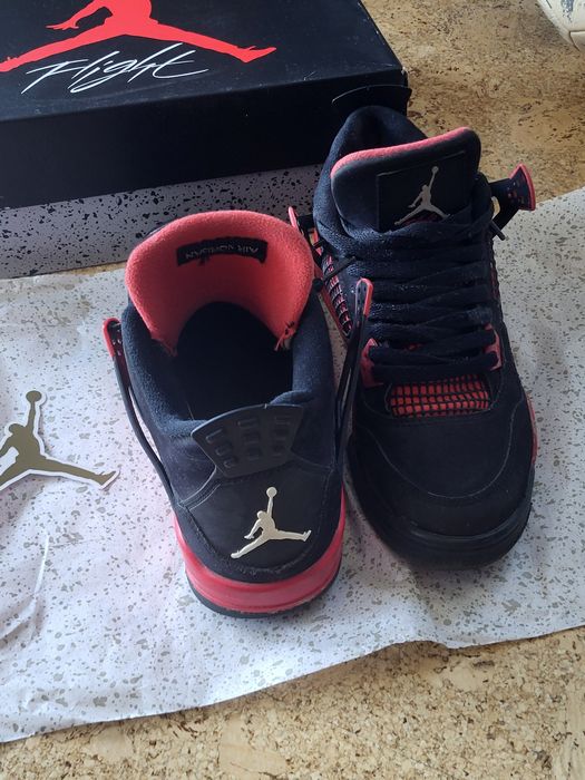 Air jordan 4 red thunder ( pereche reala de pe tts)