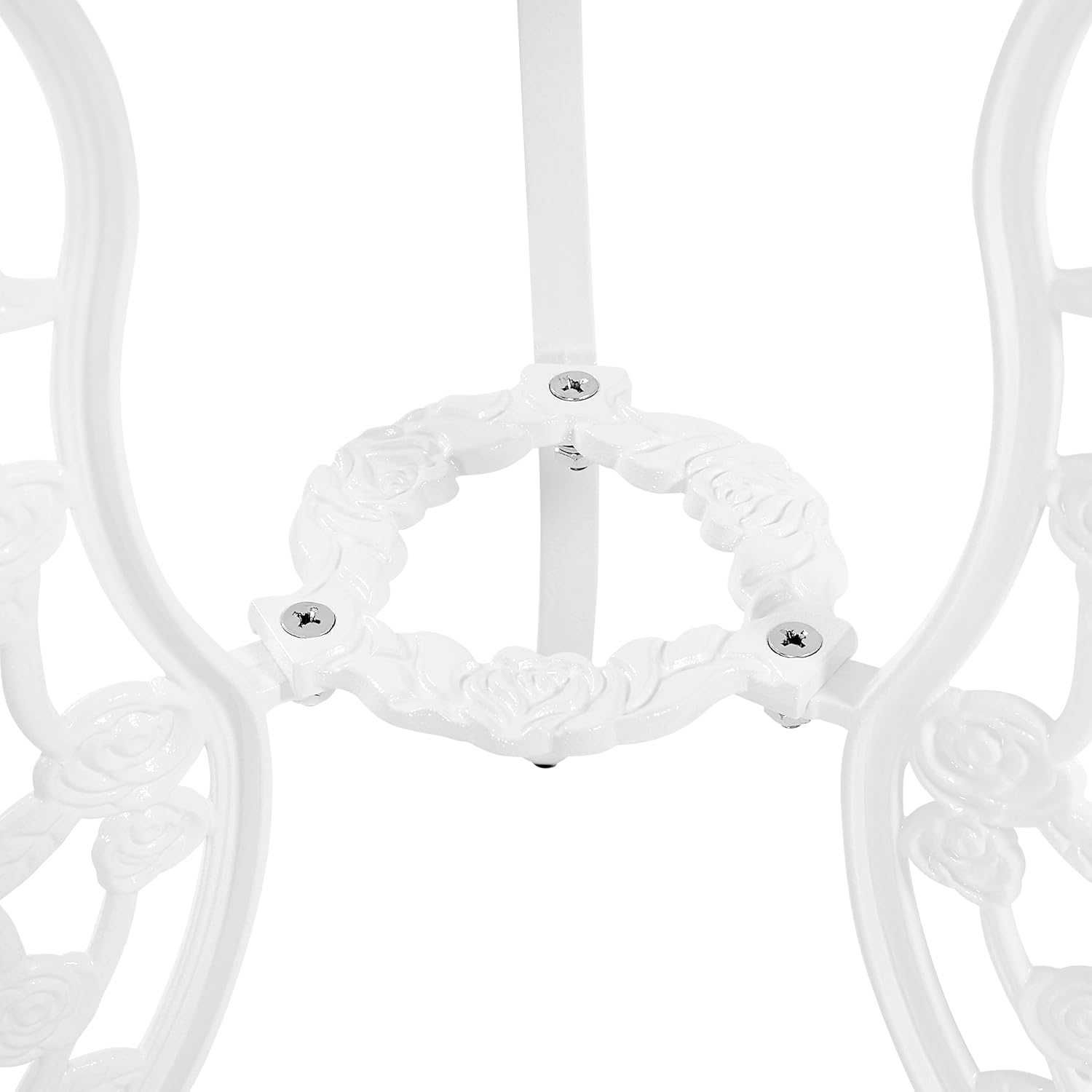 Set terasa 3 piese masa rotunda 60 cm si 2 scaune |YT 611466 White