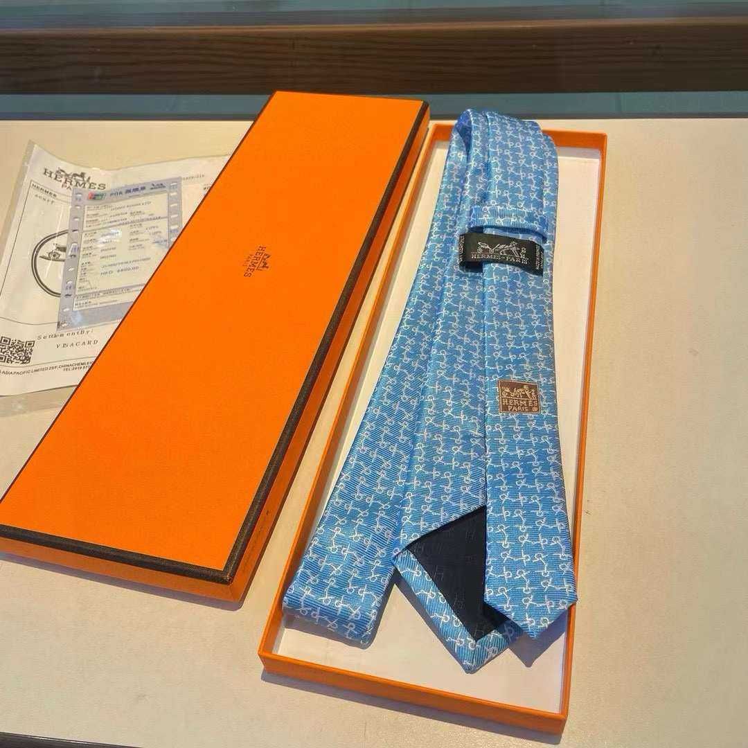 Cravată Hermes, mătase 020501