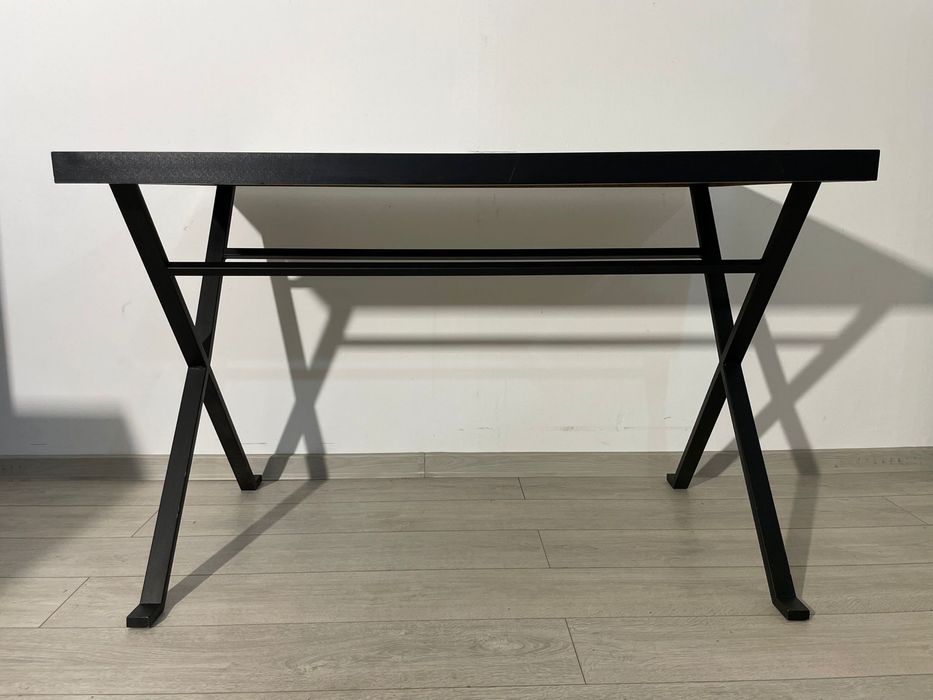 Masă cu Structură Metalică, foarte Solidă, 130X70 cm; Birou
