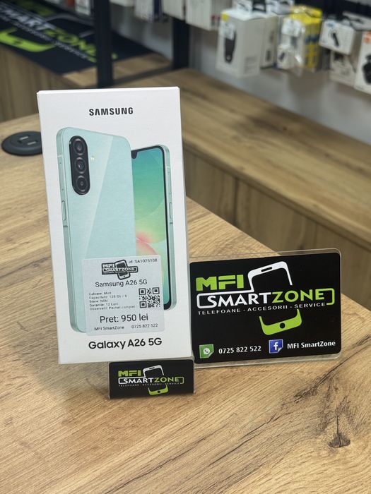 Samsung A26 5G Mint 128Gb  - Nou - Sigilat - Garantie 12 luni