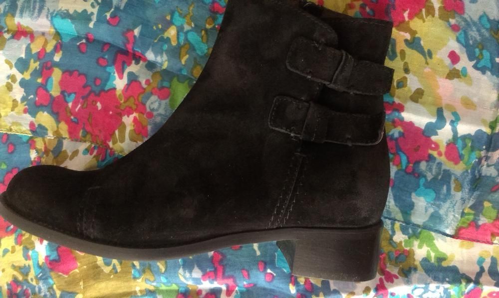 CIABОO/Trespass Черни боти от ест.кожа обърната №37