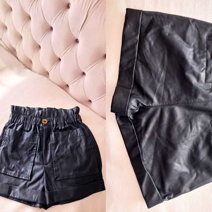 Дамски Къси Кожени Панталони - XS